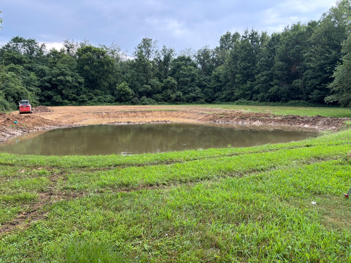 Pond Building and Maintenance for Procraft Excavation Services in New Richmond, OH