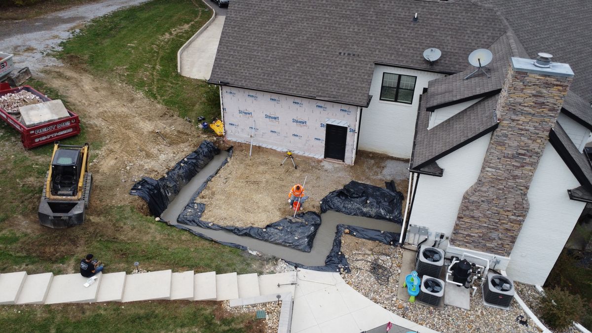 Patio Design & Installation for Prestige Concrete in Nashville, TN