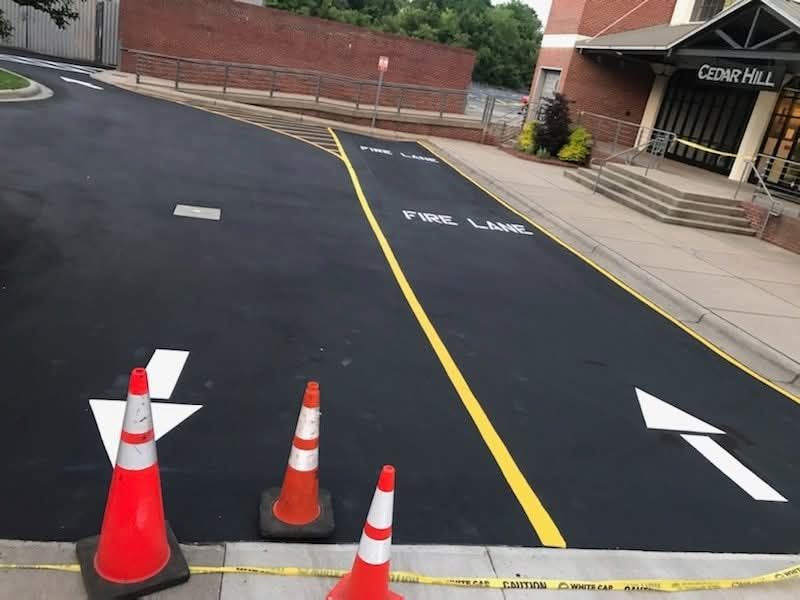 ADA Pavement Markings for Stripe A Lot in Knoxville, TN