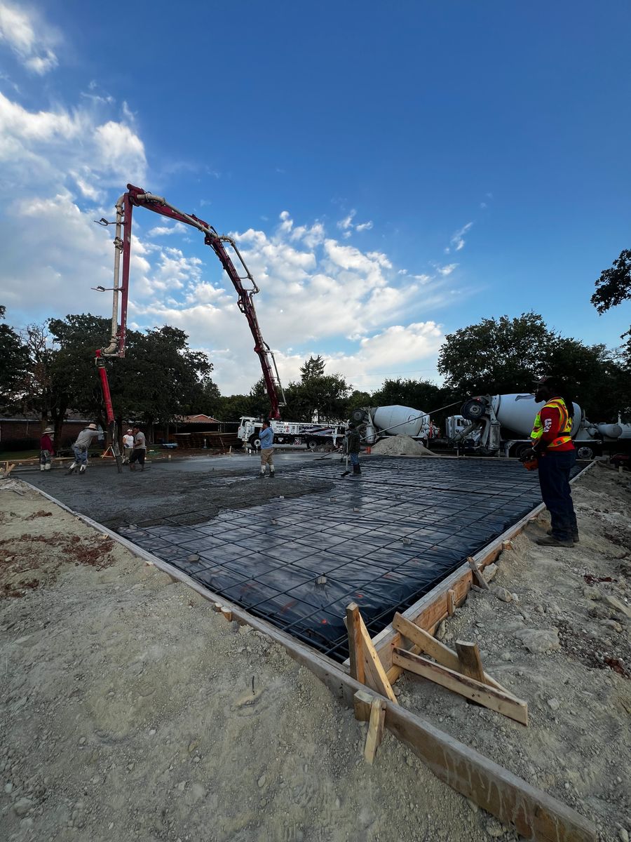 Concrete Foundations for BW Concrete Contracting LLC in Fort Worth, TX