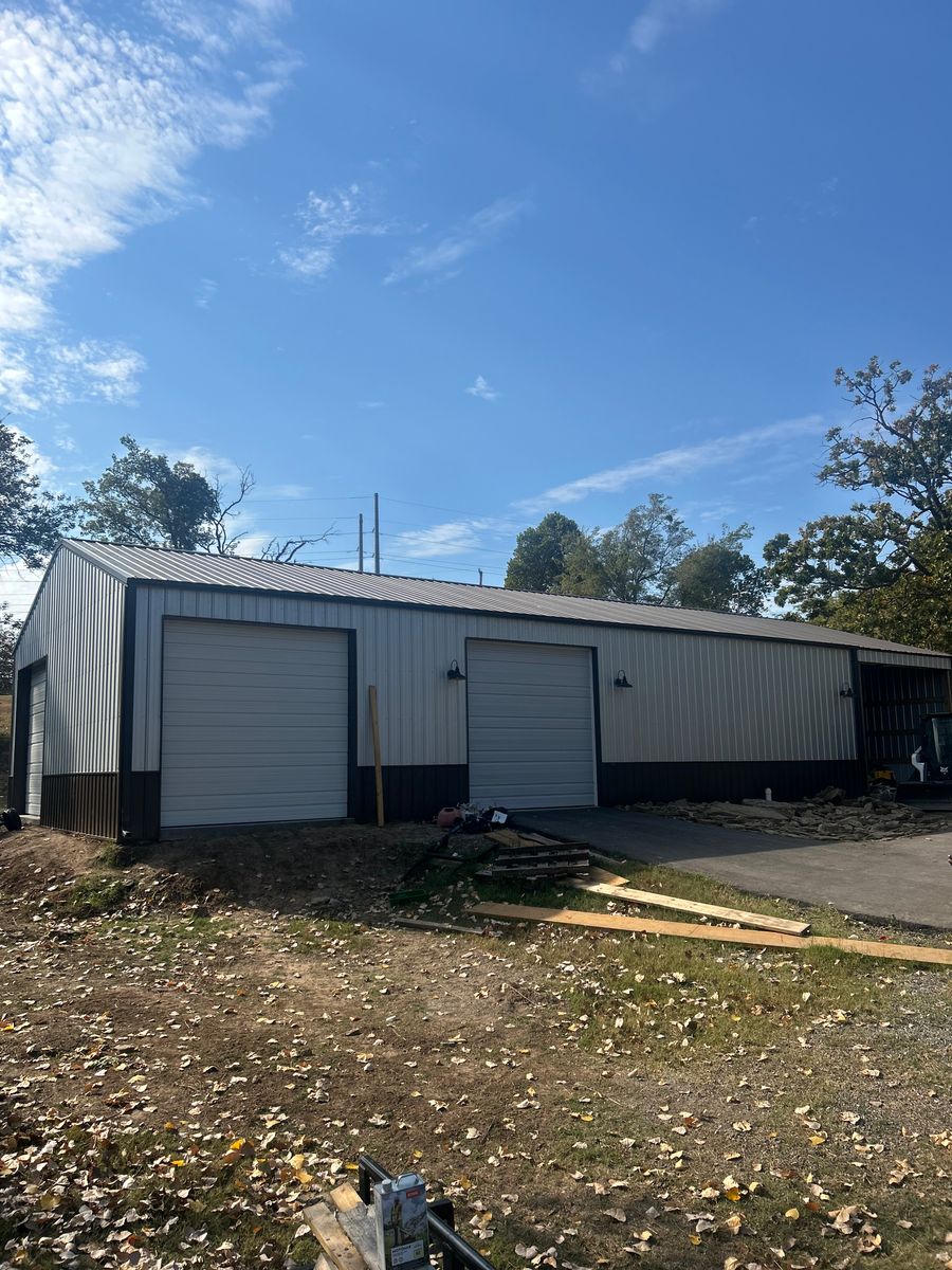 Oklahoma Residential Steel Buildings ( shops, Barndominiums, add-ons) for A-N-H Construction LLC in Oklahoma City, OK