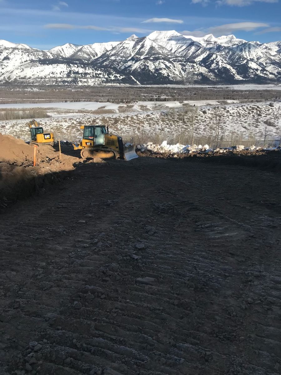 Site Grading for Hansen Earth Works in Jackson, WY