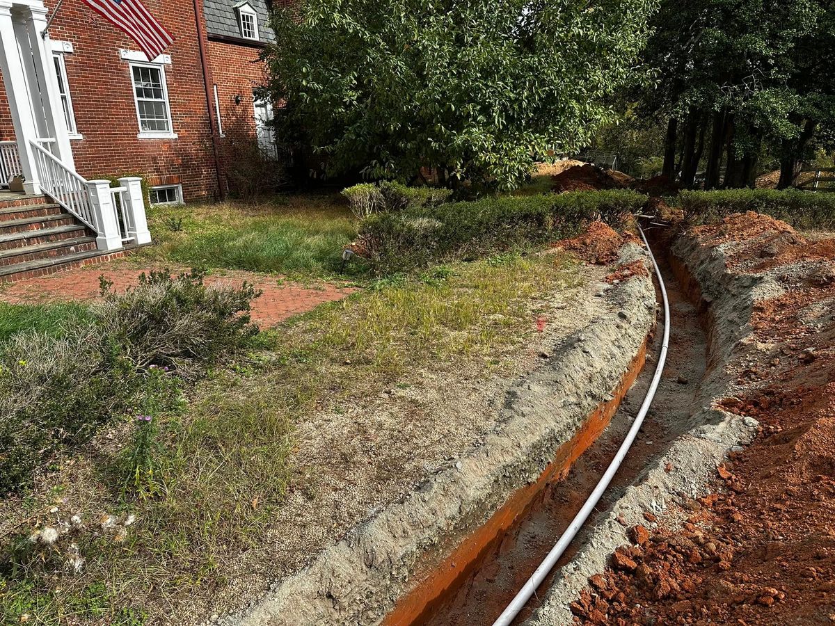 Sewer Line Replacement for Hotts Septic and Excavating in Leesburg, VA