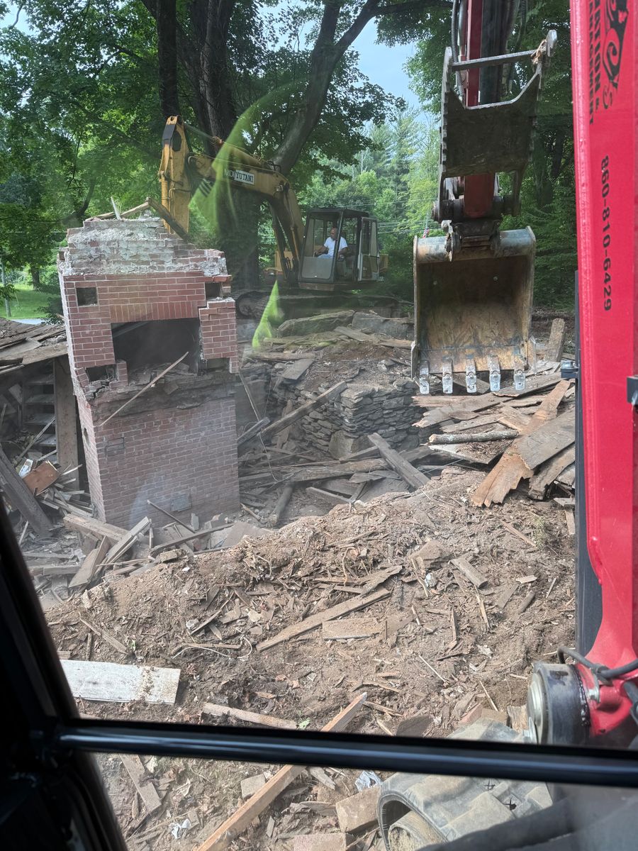 Demolition for Triple C’s Excavation in Ashford, CT