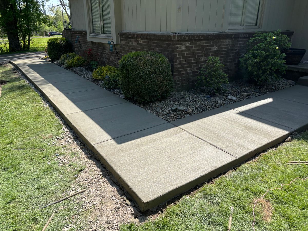 Concrete Slab Construction for Harold's Construction in Howell, MI