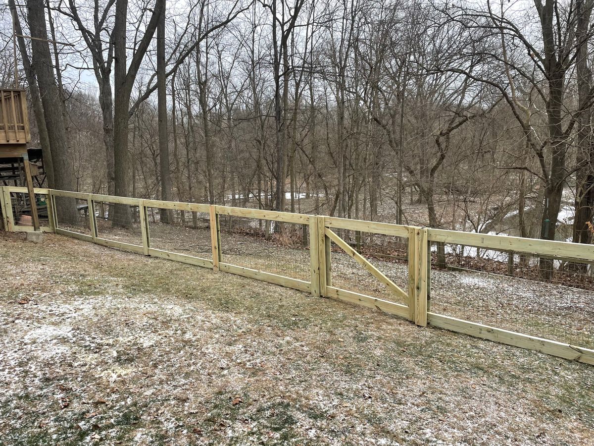 Fence Installation for TMF Services in Lapeer County, MI