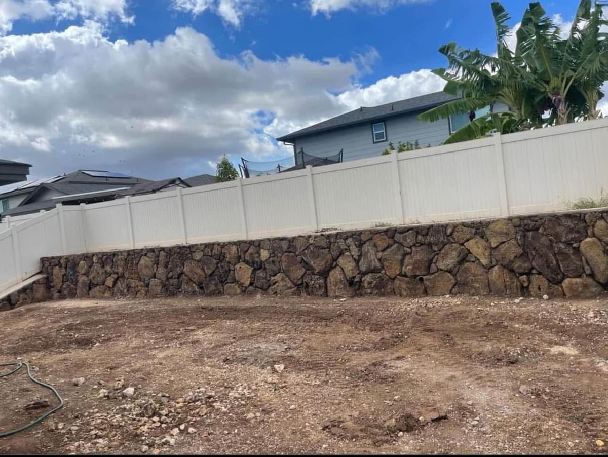 Retaining Wall Construction for Maka’s Akamai Masonry LLC in Kaneohe, HI