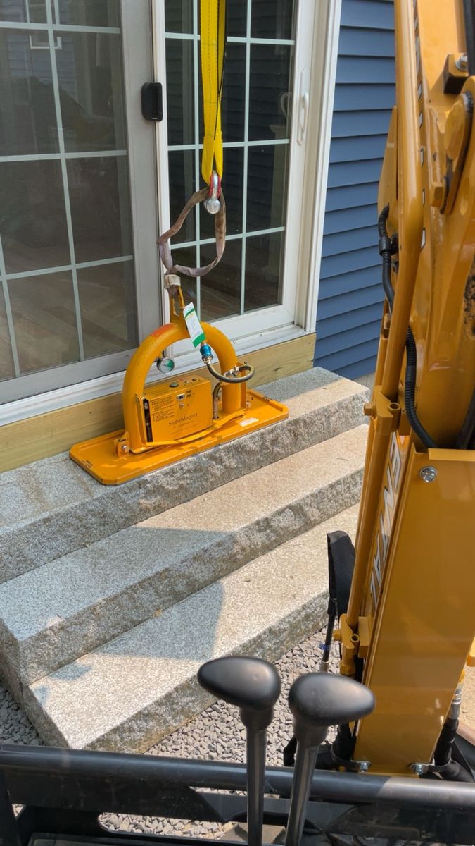 Step Installation for Smythe’s Stonework & Masonry in Buxton, ME