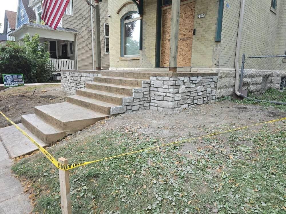 Brickwork for JM Restoration LLC. in South Milwaukee, WI