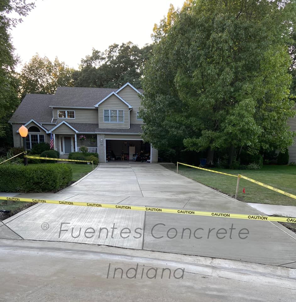 Sidewalk Installation for Fuentes Concrete Construction in Hammond, IN