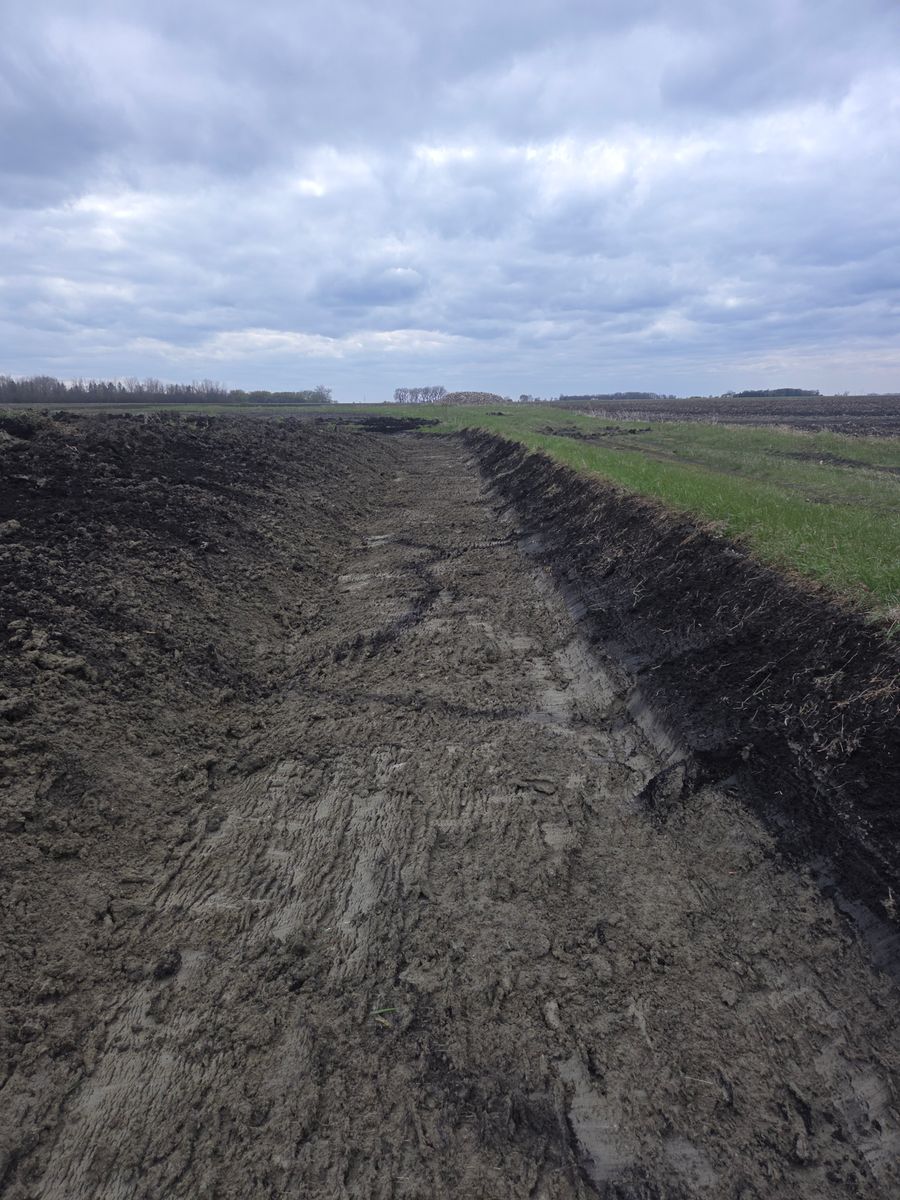 Trenching for Matejcek Excavating in Breckenridge, MN