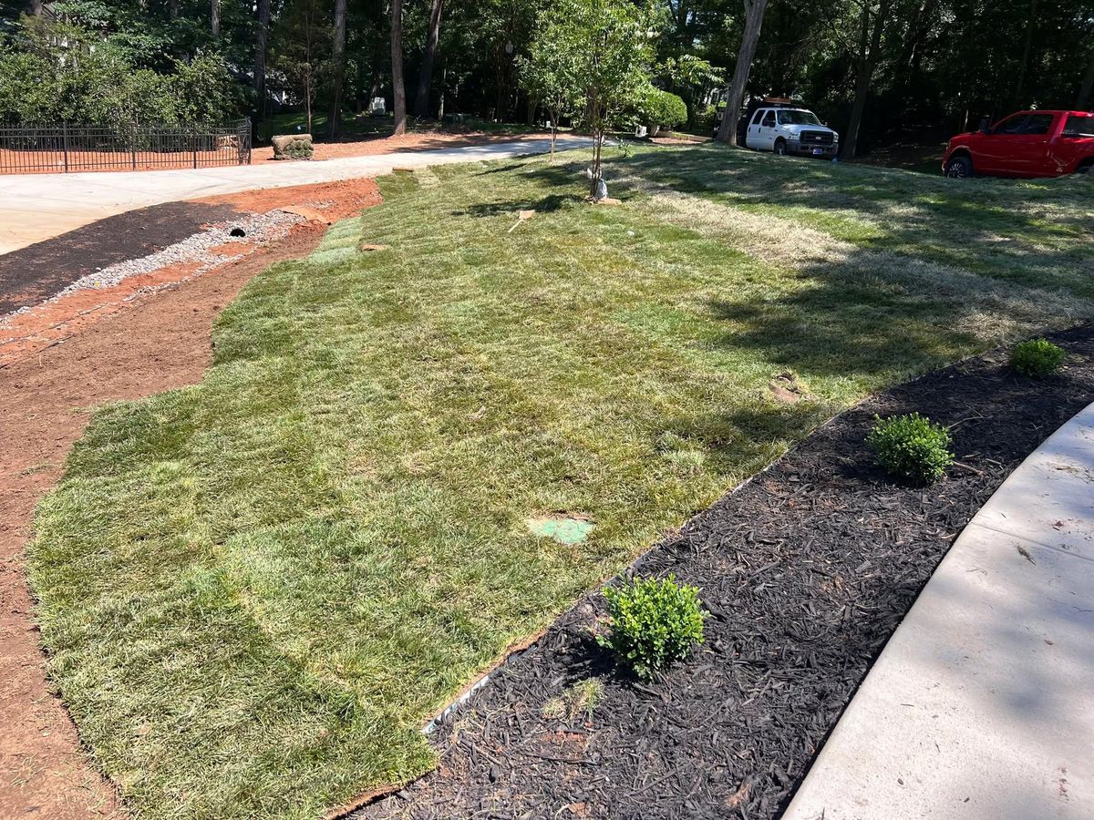 Sod Installation for Cisco Kid Landscaping Inc. in Lincolnton, NC