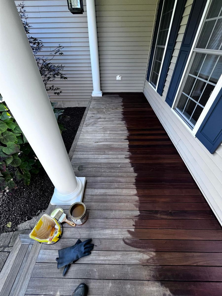 Staining for The Paint Doctor, Prescribing Beauty in Norwich, CT
