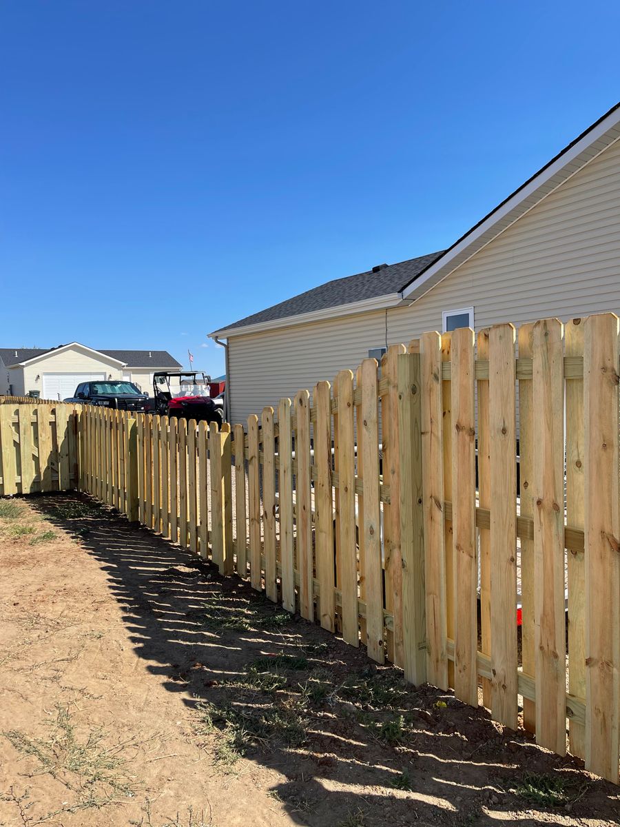 Residential Fence for DS Industries in Gillette, WY