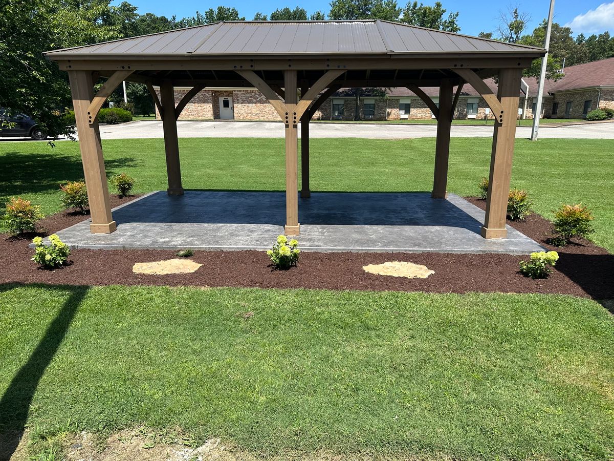 Mulch Installation for Greenscape Solutions in Milan, TN