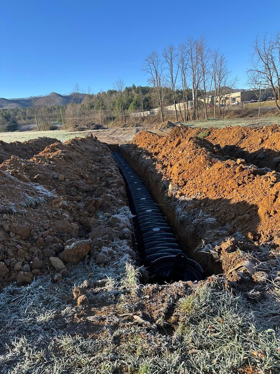 Septic System Installation for Trophy Ridge Grading & Hauling in Mountain City, TN