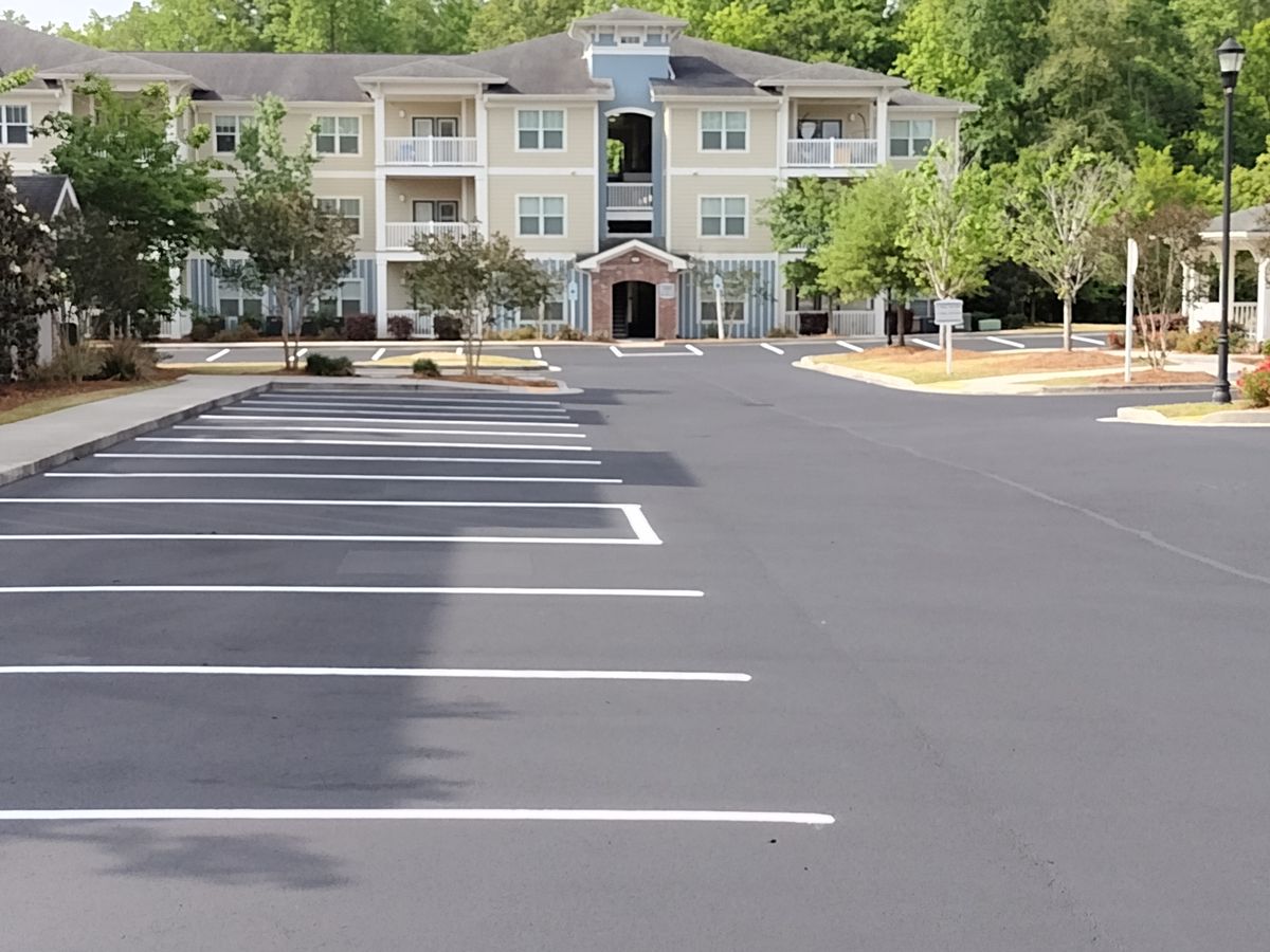 Thermoplastic Application for Stripe A Lot in Knoxville, TN