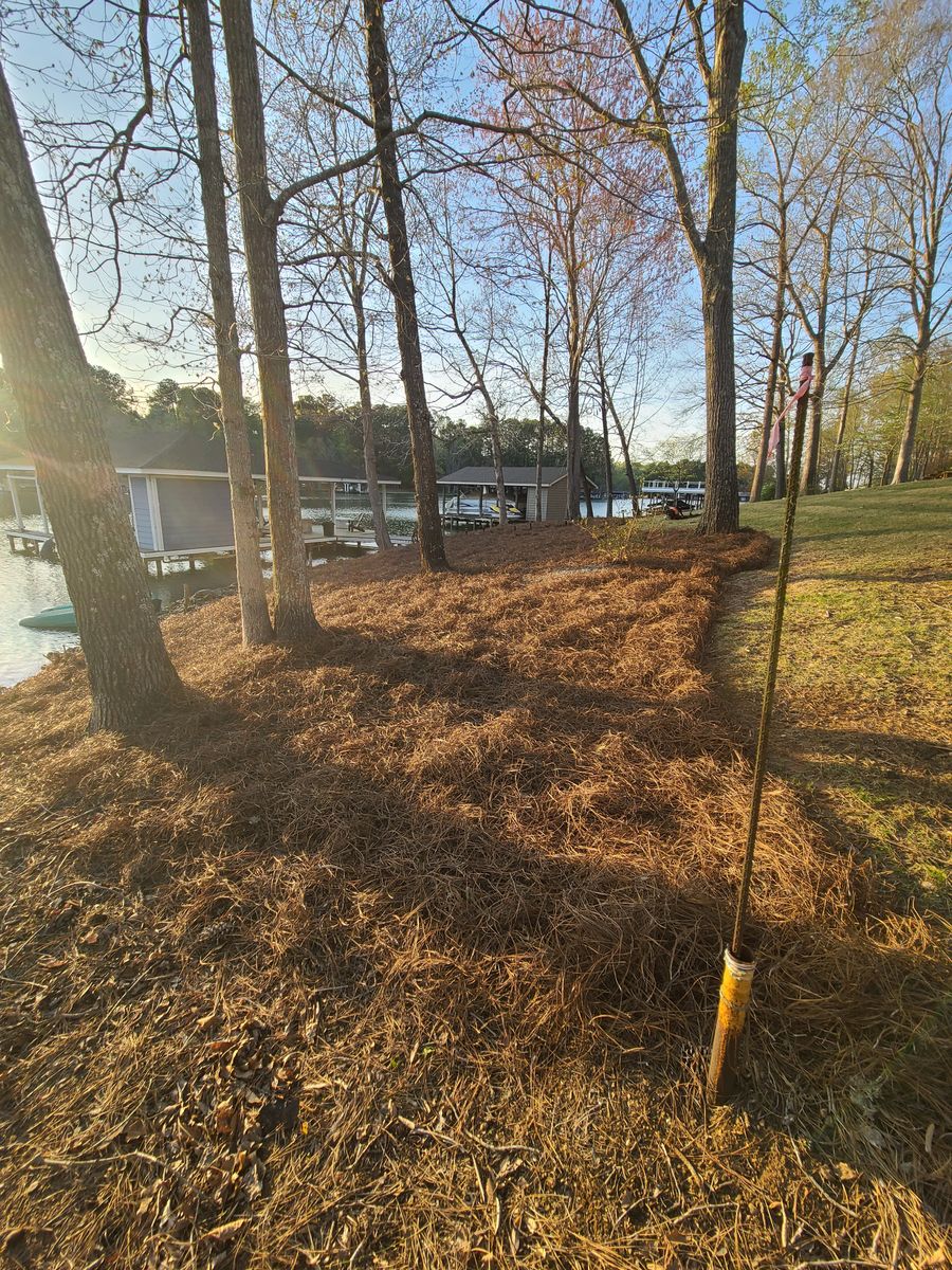 Mulch Installation for Westscape Designs in Lake Gaston, NC