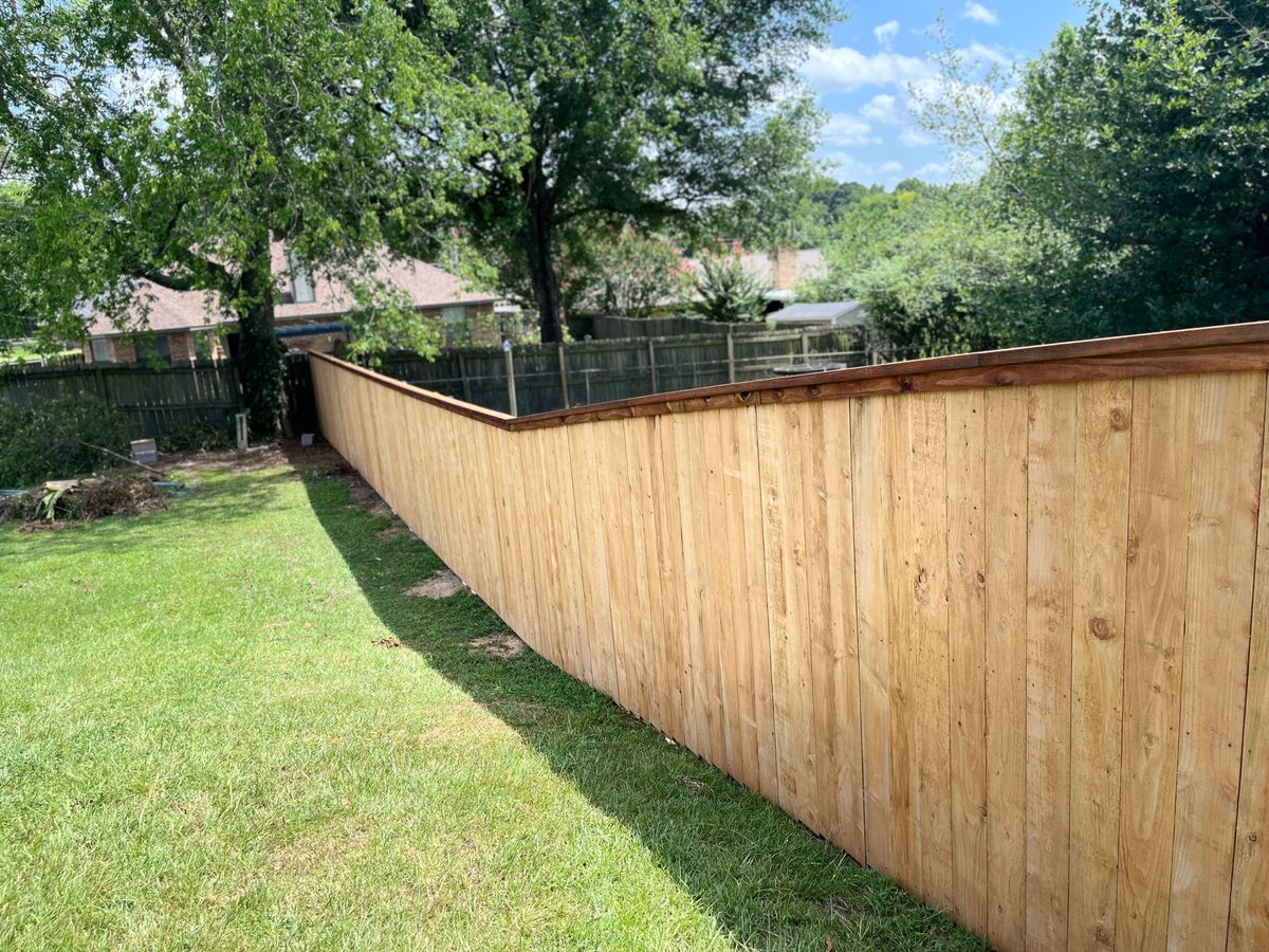 Fence Installation for Aguilar Fencing and Gates in Longview, Texas