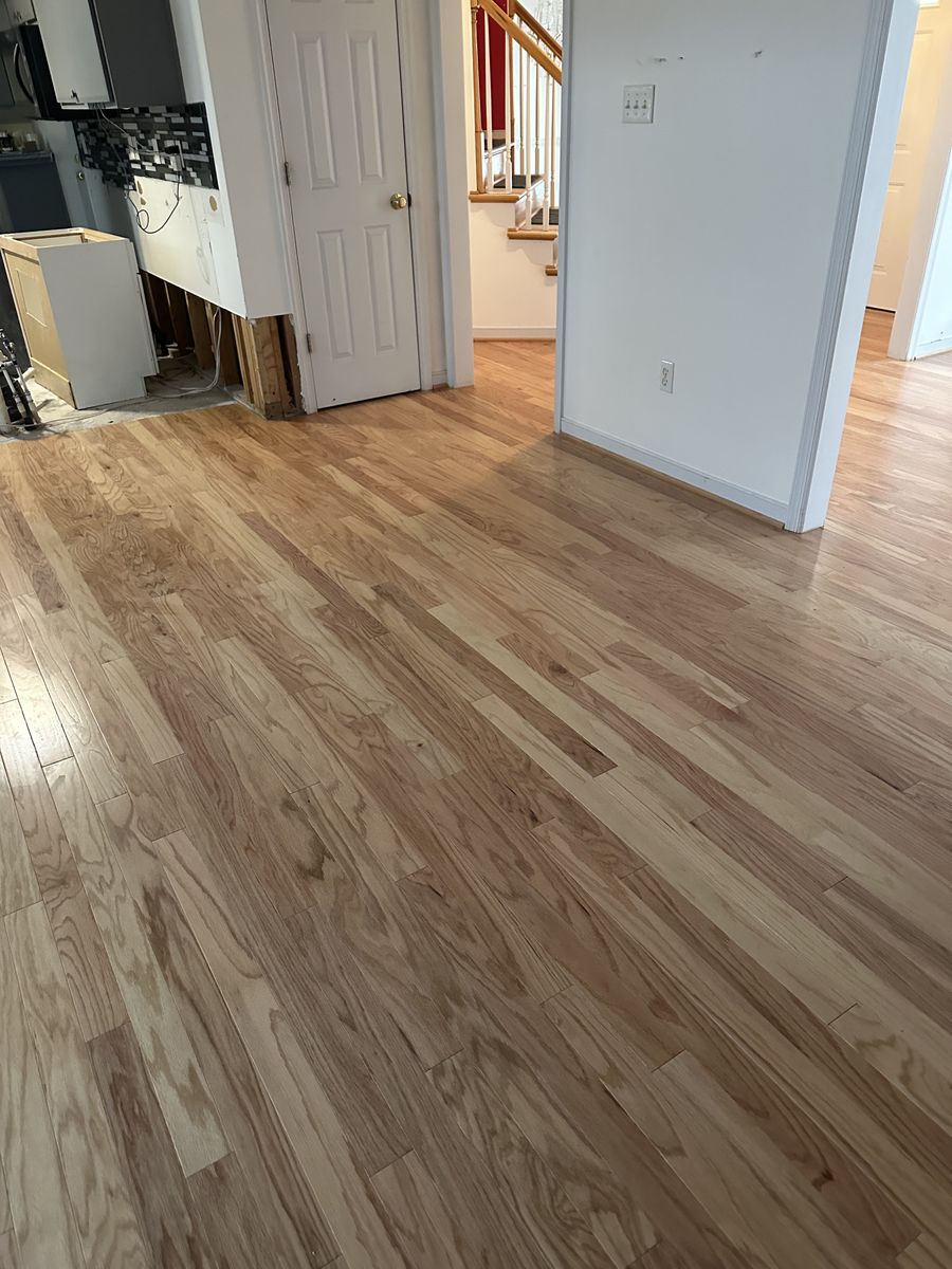 Refinishing hardwood flooring for Jason Tench Flooring LLC in Richmond, VA