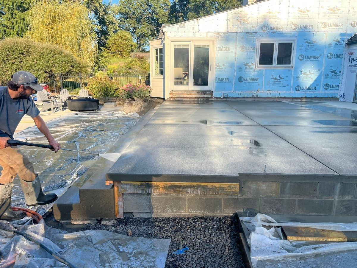 Concrete Slab Construction for Detwiler Landscaping & Concrete in Butler County, PA