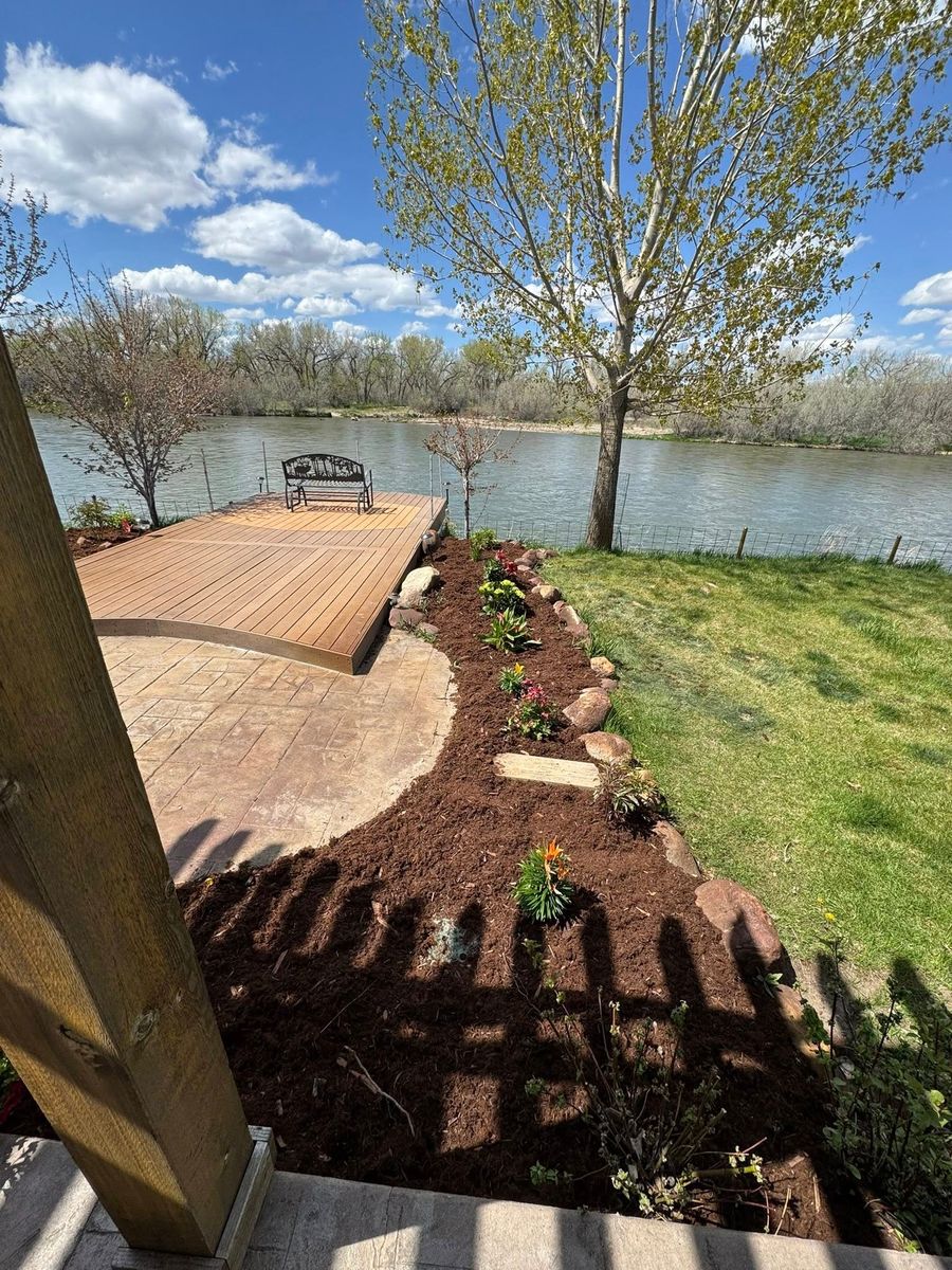 Mulch Installation for Precision Landscape in Casper, WY