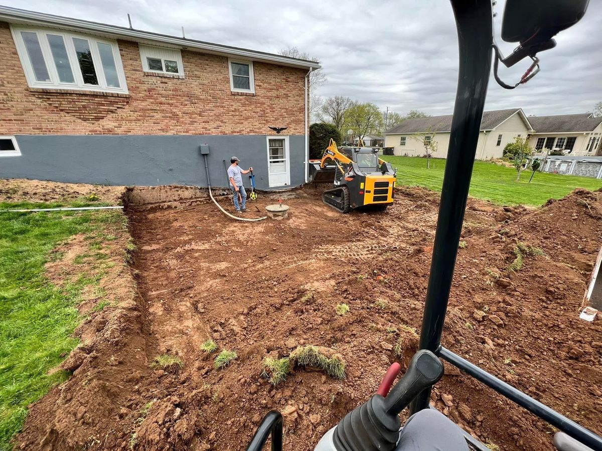 Excavating & Sewer/Water Install for Doxa Construction Inc. in Royersford, PA
