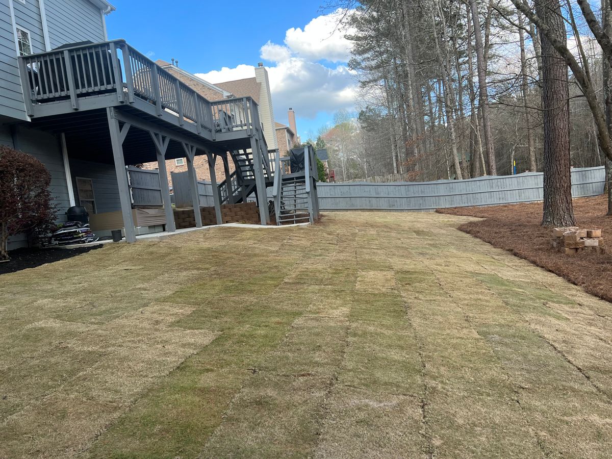 Sod Installation for GA Supreme Landscaping in Smyrna, GA