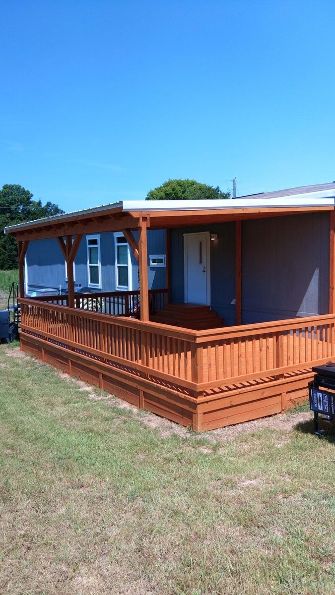Deck & Patio Installation for G.I. Fence & Metal Work in Gilmer, TX