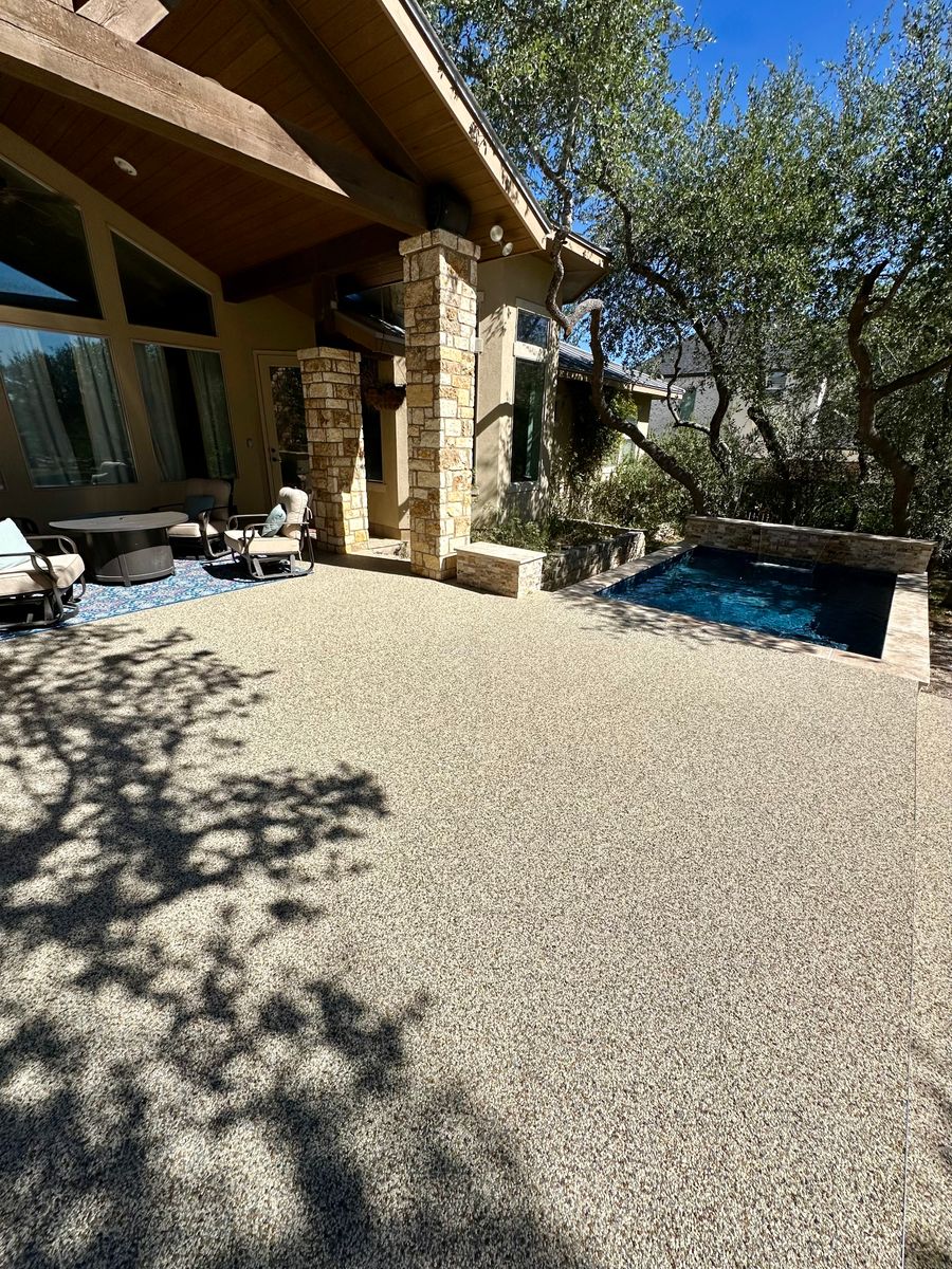 “Tex Stone” Resin Bound Overlay for TEX STONE Resin & Epoxy Coatings in Schertz, TX