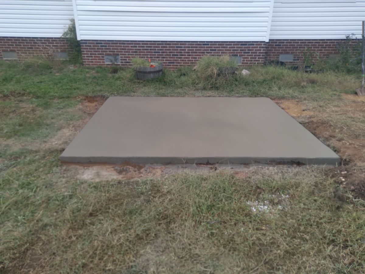 Concrete Slab Construction for OBH Concrete LLC in Lusby, MD