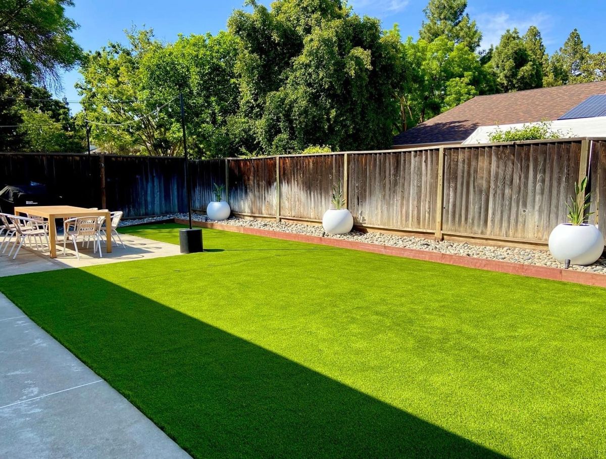 Artificial turf installation for Diamond Landscape & Hardscape in Diamond Springs, CA