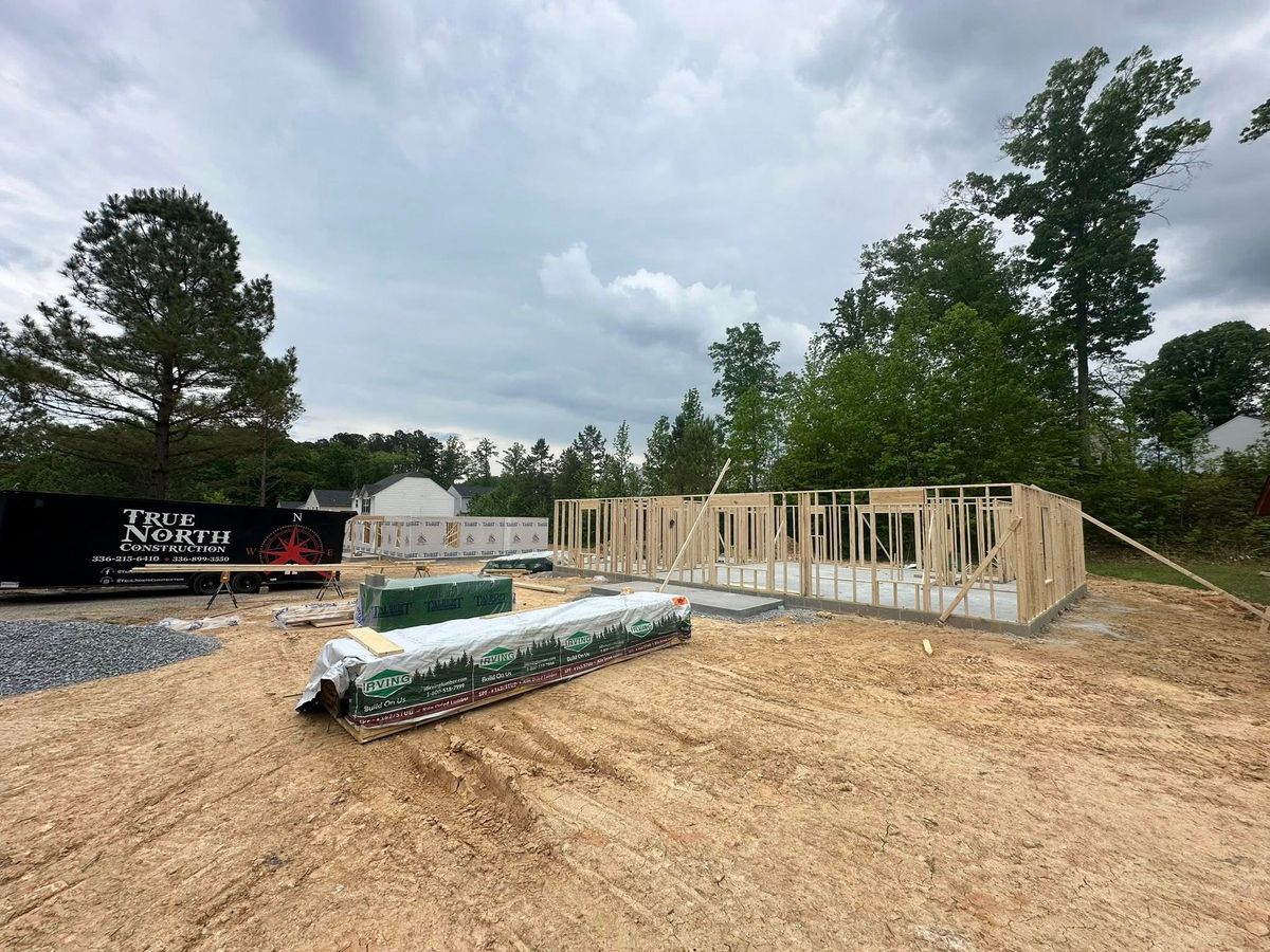 Spec Home Construction for True North Construction in Randleman, NC
