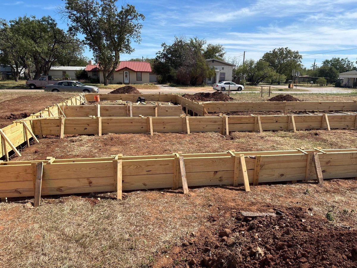 Commercial ADA Ramps, Sidewalk, Parking Bollards w/Signage, Curb/Gutter, Parking Lot Repair for Crete-Fleet in Abilene, TX