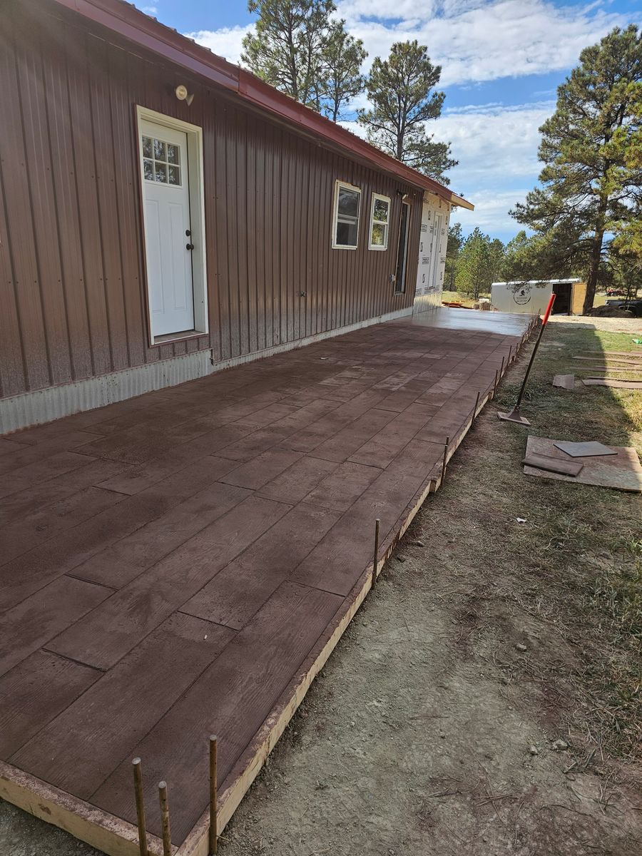 Concrete work for Blue Mountain Construction in Roundup, MT
