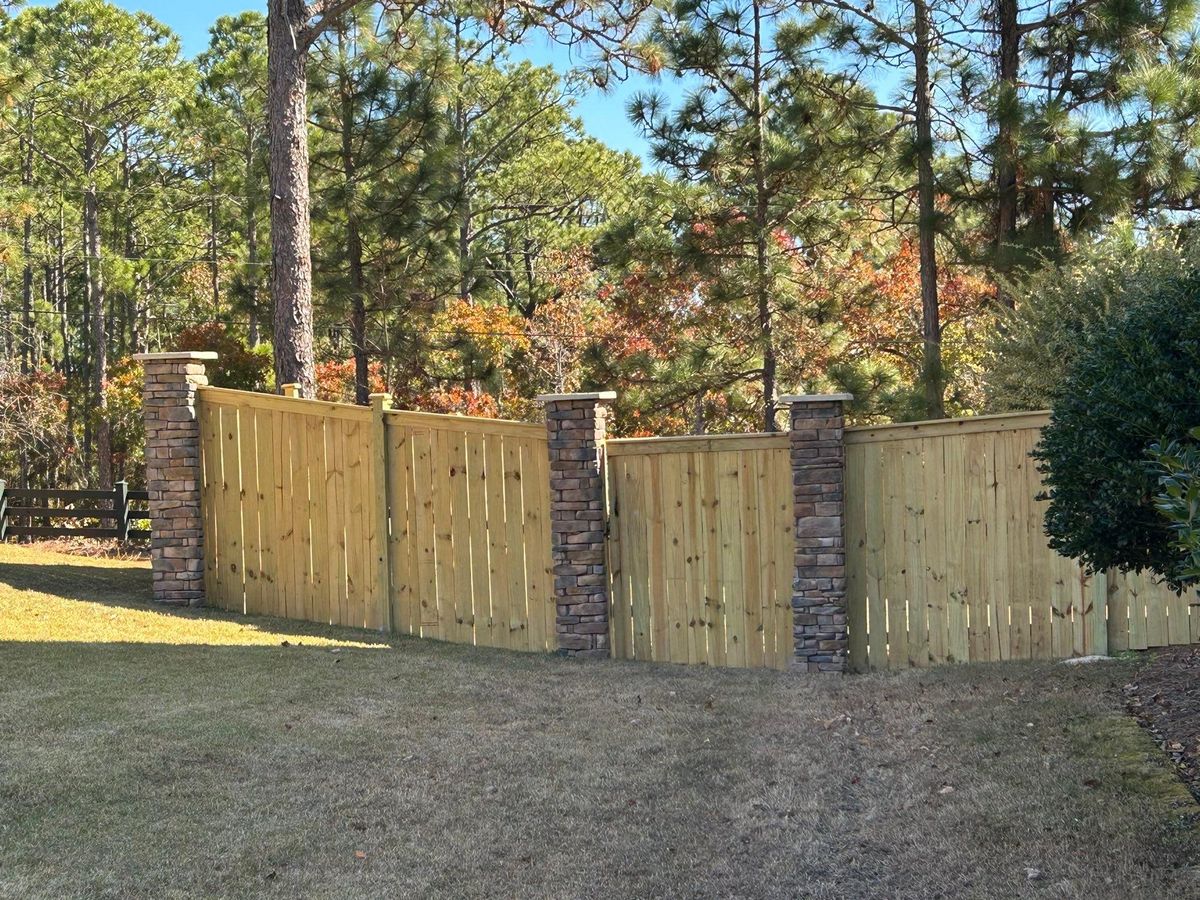 Fence Installation for JB Nealy Fence in Elgin, SC