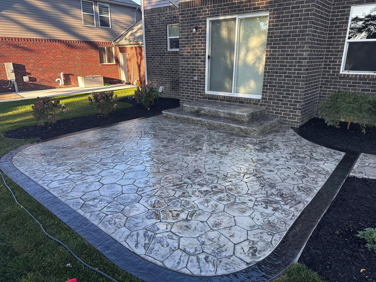 Stamped Concrete for Crown Cement in Lincoln Park, MI