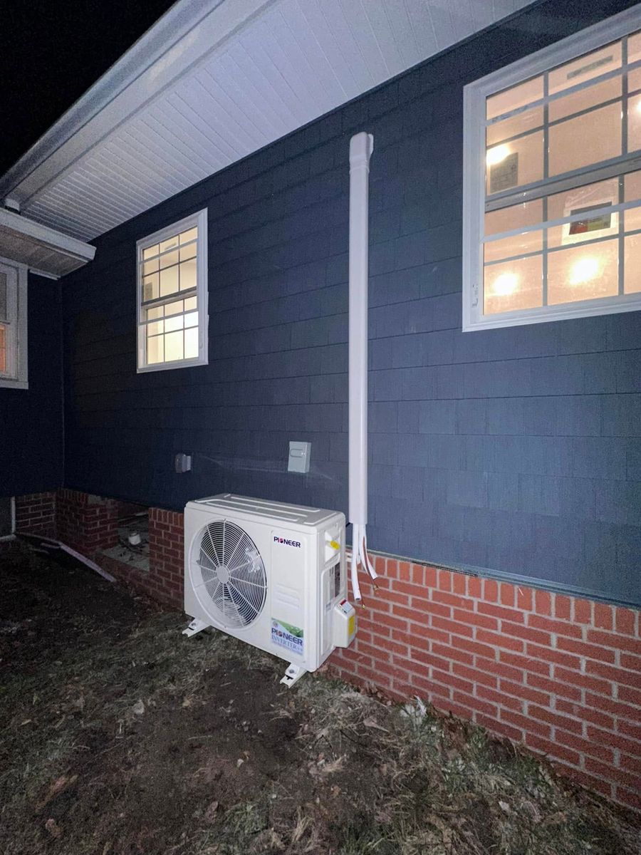 Residential HVAC Installation for JMD Heating & Cooling, LLC in Westminister, MD