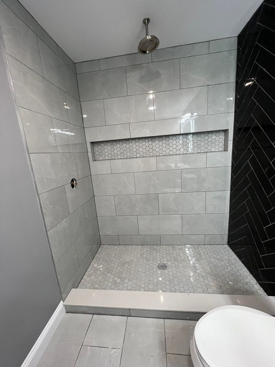 Bathroom Tiling Installation for L&R Renovation in Washington, NC