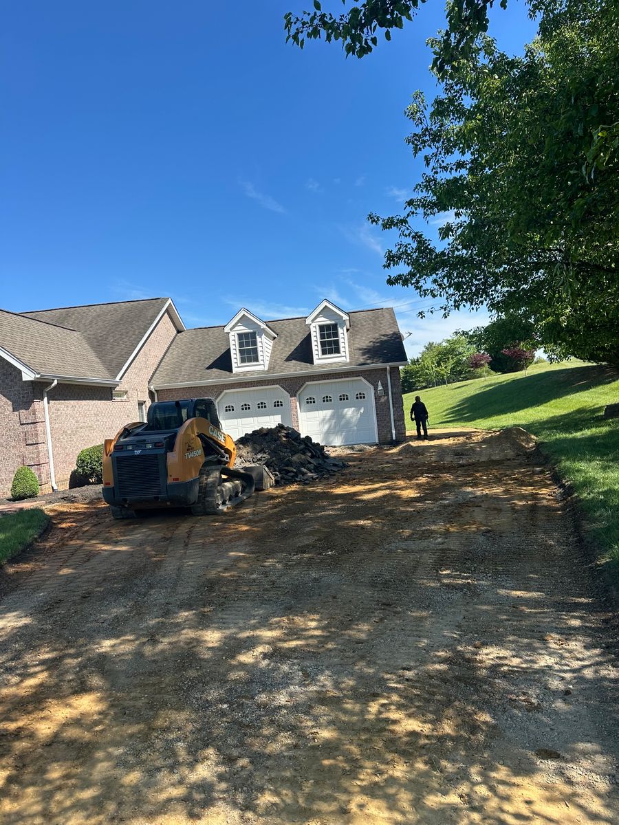 Grading for James R Carter Paving in Roanoke, VA