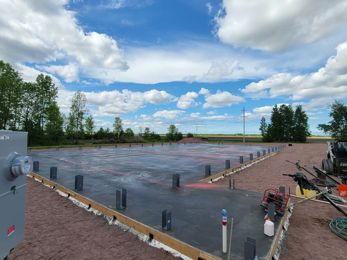 Concrete Driveway Installation for Majestic Concrete and Landscape in Cross Lake, MN