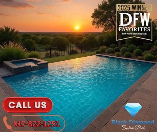 Pool & Spa Installation and Repairs for Black Diamond Custom Pools LLC in Azle, TX