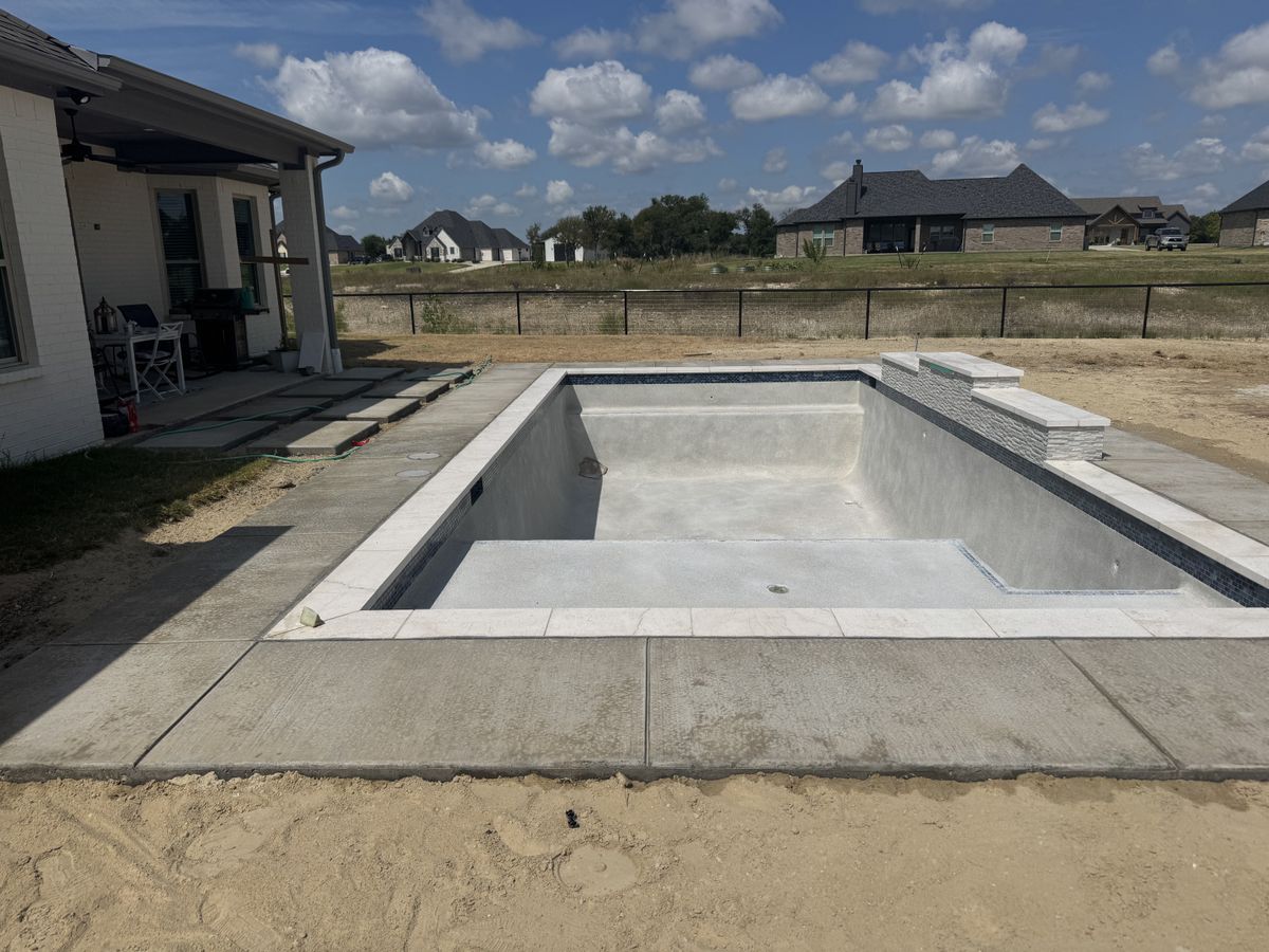 Pool Deck Paving for Black Diamond Custom Pools LLC in Azle, TX