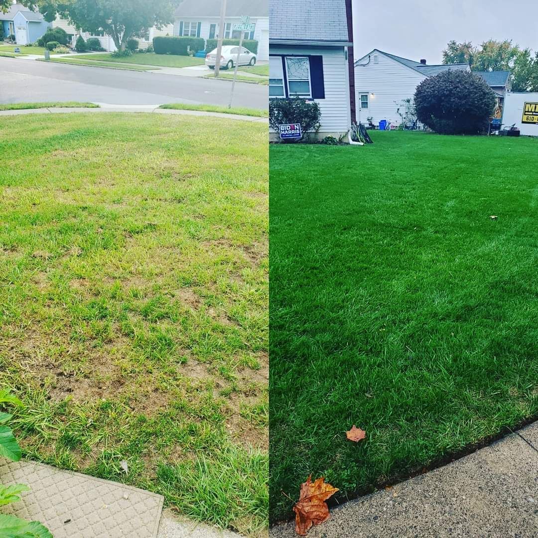 Aeration and Overseeding for Trippin A-Lawn in Bethlehem, PA