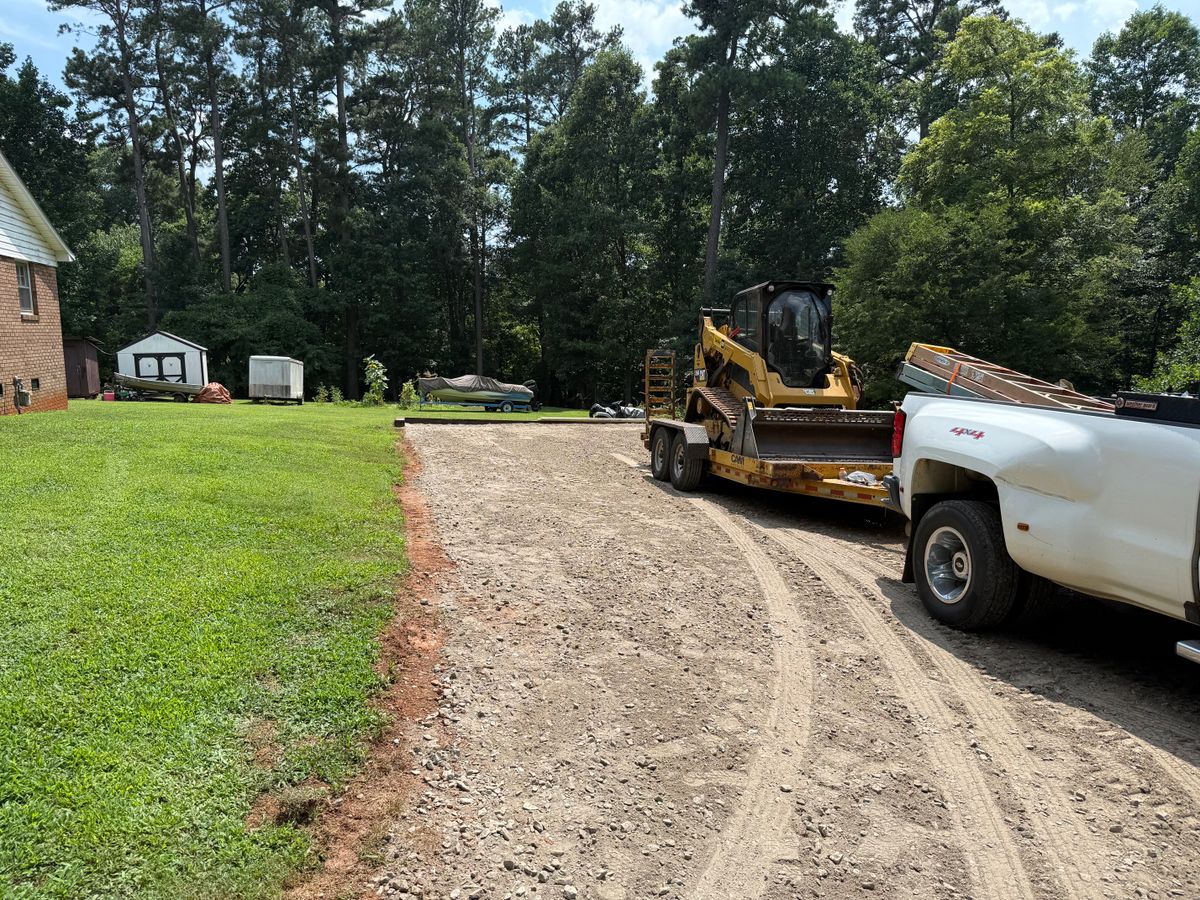 Land Grading for CST Dirt Solutions in Rowan, NC