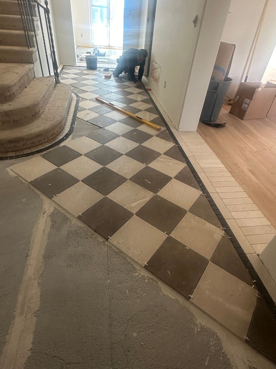 Flooring and Tiling for Rhodium Construction Inc in Los Angeles, CA