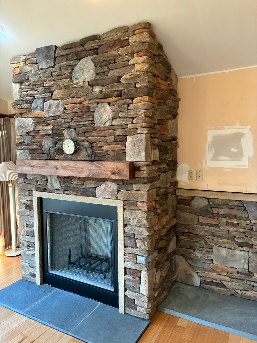 Fireplace Installation for Vermont Custom Masonry, LLC in Chittenden County, VT