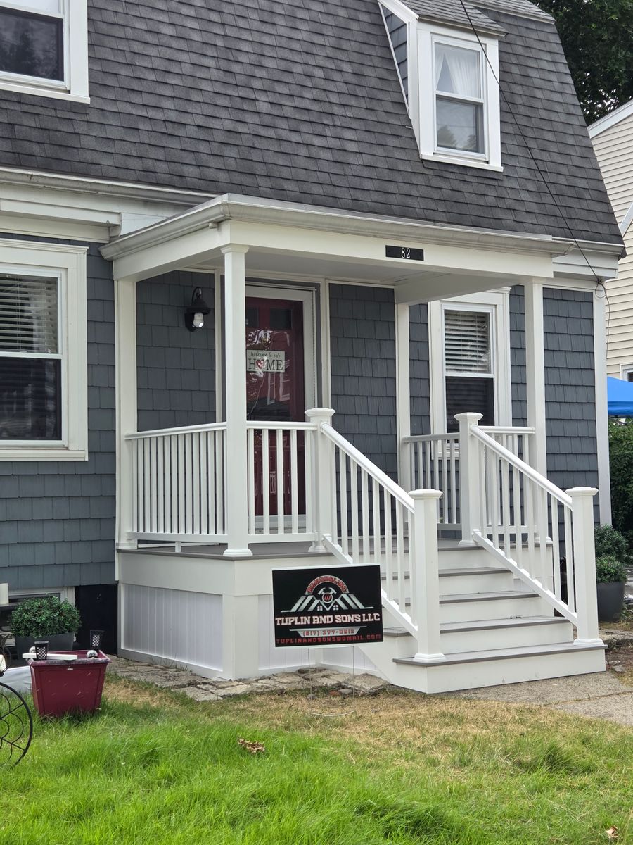 Deck Construction for Tuplin and Sons  in Braintree, MA