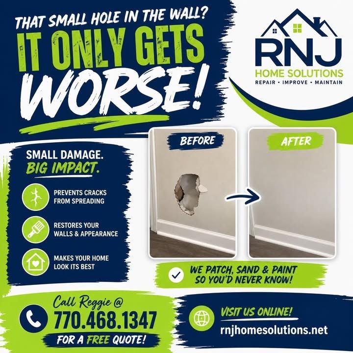 Drywall and Plastering for RNJ Home Solutions in Forsyth, GA