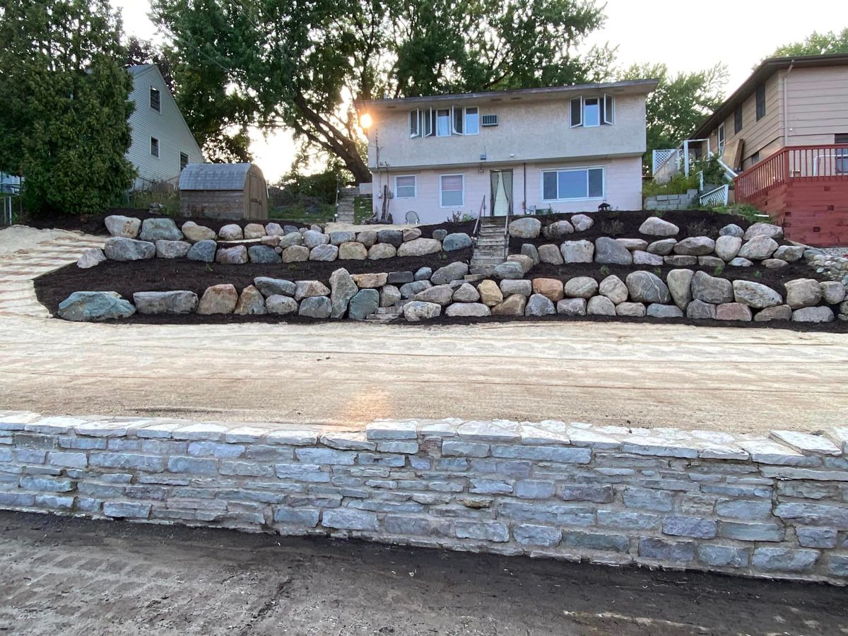 Retaining & Boulder Walls for Boss Construction in Saint Paul, MN